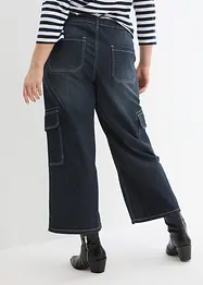 Jeans cargo cropped, a vita media, John Baner JEANSWEAR