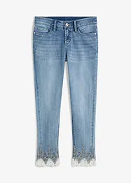 Jeans skinny con pizzo, bonprix