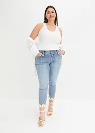 Jeans skinny con pizzo, bonprix