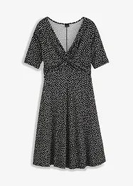Abito in morbido jersey misto viscosa con drappeggio, bonprix