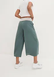 Pantaloni culotte in maglina al polpaccio, bonprix