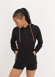 Felpa con zip e cappuccio, bonprix