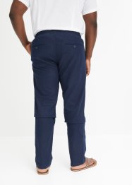 Pantaloni in misto lino con elastico in vita regular fit, straight, bonprix