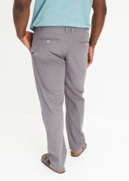 Pantaloni chino in misto lino regular fit, straight, bonprix