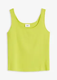 Top a coste in puro cotone, bonprix