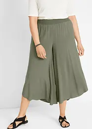 Pantaloni culotte al polpaccio in viscosa, bonprix