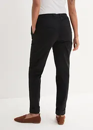 Pantaloni chino elasticizzati con cinta comoda e risvolto, bonprix