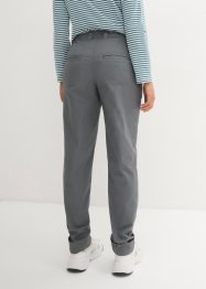 Pantaloni chino elasticizzati con cinta comoda e risvolto, bonprix