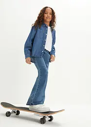 Jeggings flared, vita media, bonprix