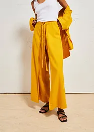 Pantaloni a palazzo in misto lino fresco, bonprix