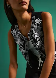 Gilet con ricamo, bonprix