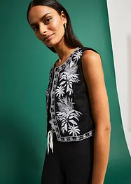 Gilet con ricamo, bonprix