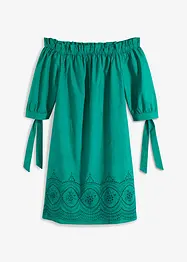 Abito a spalle scoperte in puro cotone, bonprix
