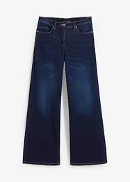 Jeans elasticizzati wide leg, a vita media, bonprix