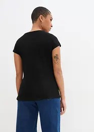 T-shirt in filato fiammato di cotone, bonprix