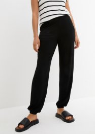 Pantaloni in jersey con cinta comoda ed elastico al fondo, bpc bonprix collection