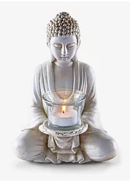 Statuetta di Buddha con portalumino, bonprix