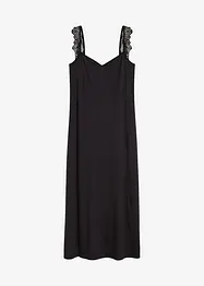Camicia da notte lunga con spalline in pizzo e cotone biologico, bonprix