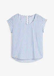 Blusa a maniche corte in fantasia, bonprix