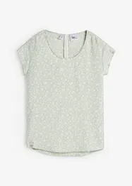 Blusa a maniche corte in fantasia, bonprix