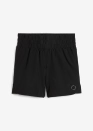 Shorts sportivi con cinta smock, ad asciugatura rapida, bpc bonprix collection