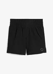 Shorts sportivi con cinta smock, ad asciugatura rapida, bonprix