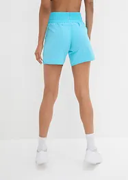 Shorts sportivi con cinta smock, ad asciugatura rapida, bonprix