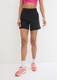 Shorts sportivi con cinta smock, ad asciugatura rapida, bpc bonprix collection
