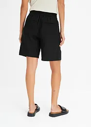 Bermuda in misto lino con elastico in vita, bonprix
