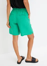 Bermuda in misto lino con elastico in vita, bonprix