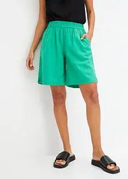 Bermuda in misto lino con elastico in vita, bonprix