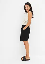 Bermuda in misto lino con elastico in vita, bonprix
