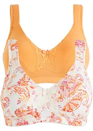 Reggiseno senza ferretto  con cotone biologico (pacco da 2), bpc bonprix collection