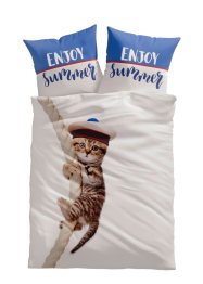 Biancheria da letto double-face con gatto marinaio, bpc living bonprix collection