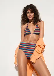 Slip per bikini in poliammide riciclata con effetto modellante forte, RAINBOW