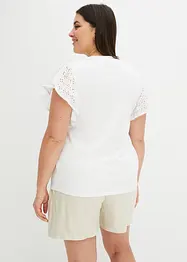 Maglia con ricami traforati, bonprix