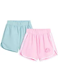 Shorts in felpa (pacco da 2) in cotone biologico, bpc bonprix collection