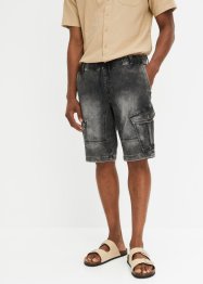 Bermuda di jeans in felpa stile cargo, regular fit, RAINBOW