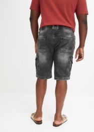 Bermuda di jeans in felpa stile cargo, regular fit, RAINBOW