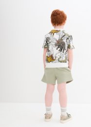 T-shirt e pantaloni corti con poliestere riciclato (set 2 pezzi), bpc bonprix collection