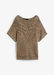 Maglione traforato con paillettes colorate, bonprix