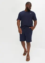 T-shirt e pantaloni corti in maglina di puro cotone biologico (set 2 pezzi), bonprix