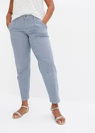 Jeans barrel shape a righe, bonprix