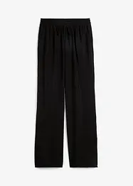 Pantaloni a palazzo con cinta elastica in misto viscosa, bonprix