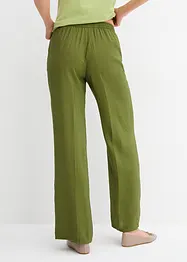 Pantaloni a palazzo con cinta elastica in misto viscosa, bonprix