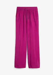 Pantaloni a palazzo con cinta elastica in misto viscosa, bonprix