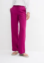 Pantaloni a palazzo con cinta elastica in misto viscosa, bonprix