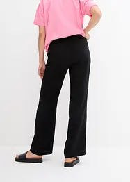 Pantaloni a palazzo con cinta elastica in misto viscosa, bonprix