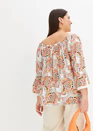 Blusa fantasia con pizzo, bonprix