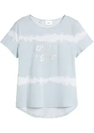 Maglia con fondo asimmetrico in puro cotone biologico, bonprix